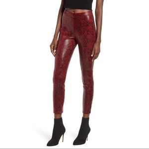 NWT Blank NYC Red Snake Pants